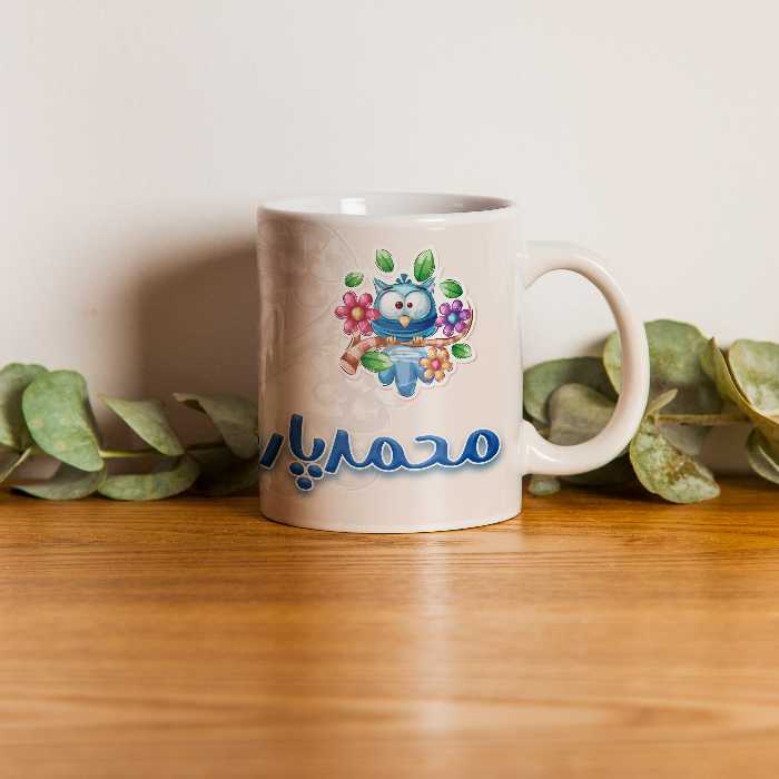 ماگ طرح جغد مدل محمدپارسا