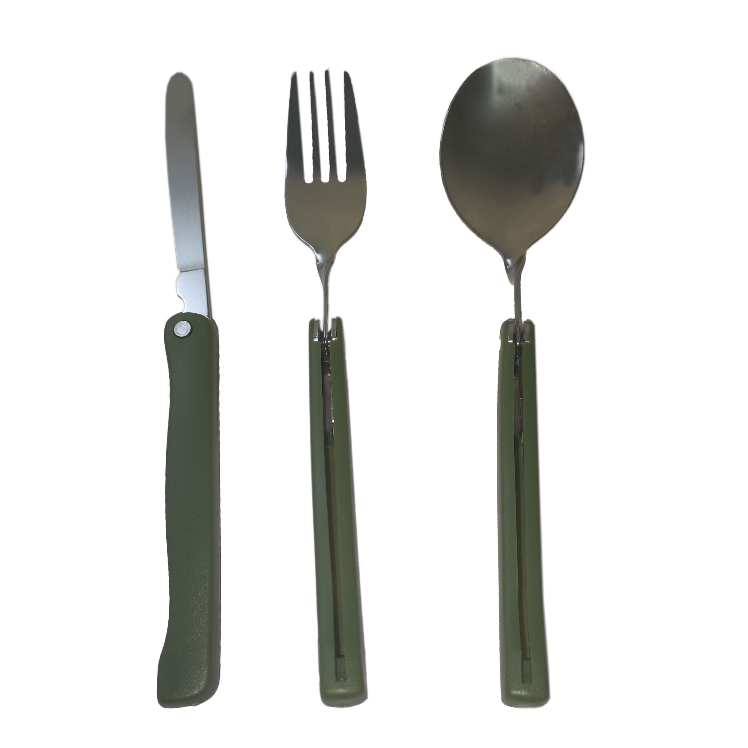 قاشق و چنگال و چاقوی سفری مدل تاشو