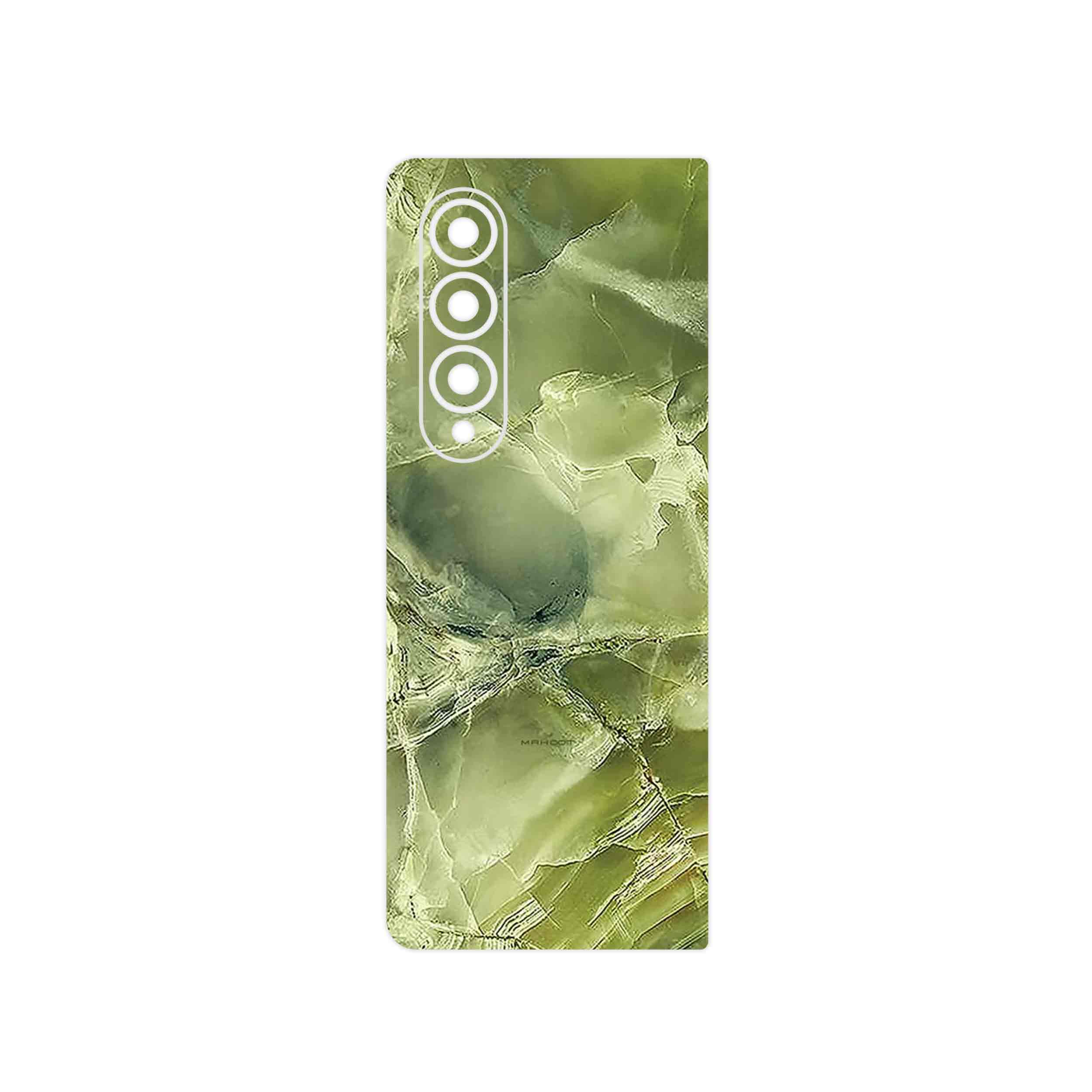برچسب پوششی ماهوت مدل Green_Crystal_Marble مناسب برای گوشی موبایل سامسونگ Galaxy Z Fold4