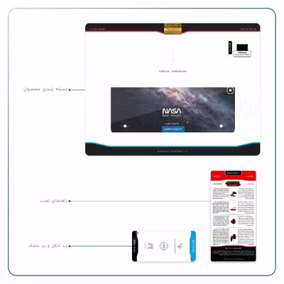 برچسب پوششی ماهوت مدل Universe-by-NASA-3 مناسب برای تبلت سامسونگ Galaxy Tab S2 9.7 2016 T813N