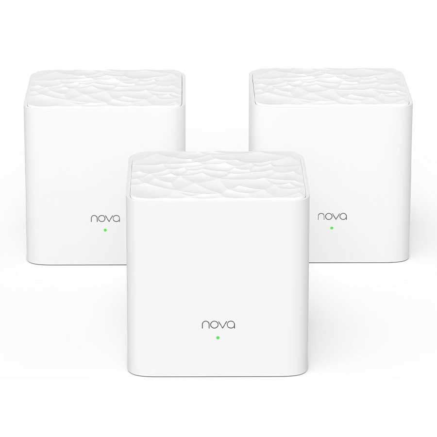 قیمت و خرید روتر اکسس پوینت بیسیم گیگابیت و دوباند AC1200 تندا مدل Nova MW3 پک 3 عددی | یاس ارتباط