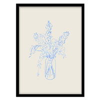 قیمت و خرید تابلو دکوراتیو مدل نقاشی مینیمال گلدان کد 0963