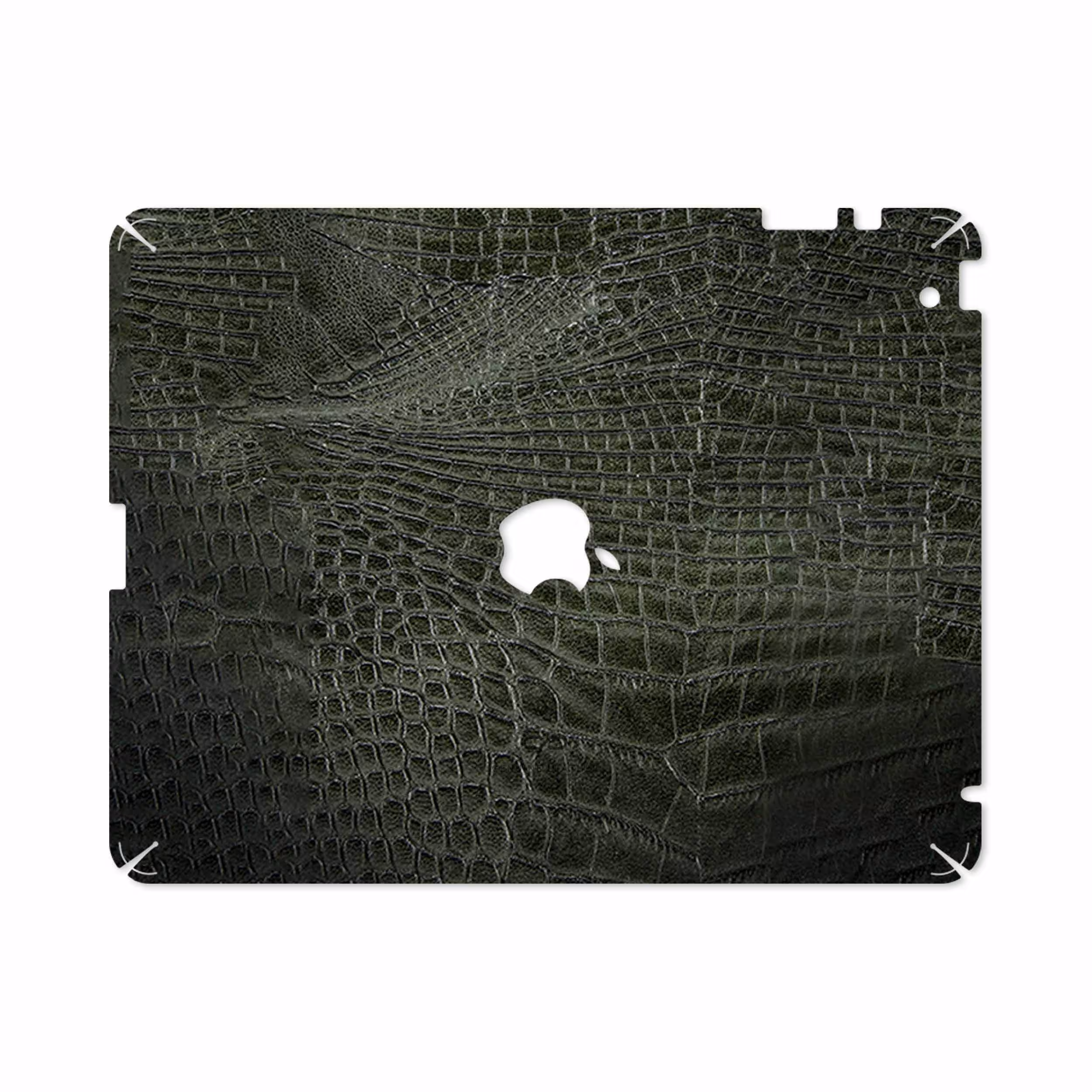 برچسب پوششی ماهوت مدل Green-Crocodile-Leather مناسب برای تبلت اپل iPad 2 2011 A1396