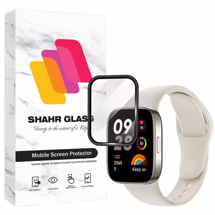 محافظ صفحه نمایش شهر گلس مدل PMMS20 مناسب برای ساعت هوشمند شیائومی Redmi Watch 3 | کالا برتری