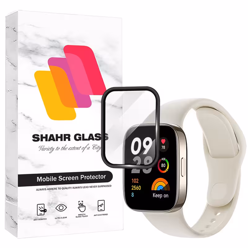 محافظ صفحه نمایش شهر گلس مدل PMMS20 مناسب برای ساعت هوشمند شیائومی Redmi Watch 3 | کالا برتری
