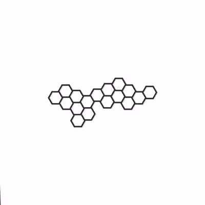 دیوارکوب طرح شش ضلعی مدل ge-b01