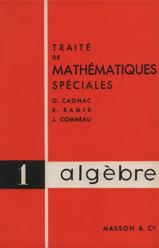 خرید و دانلود نسخه کامل کتاب Traité de mathématiques spéciales