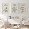 تابلو کودک سالی وود طرح خرس عاشق آسمان کد T112516 مجموعه 3 عددی