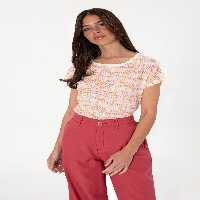 تیشرت زنانه خربزه ای یو اس پولو - فروشگاه لباس شهرمون