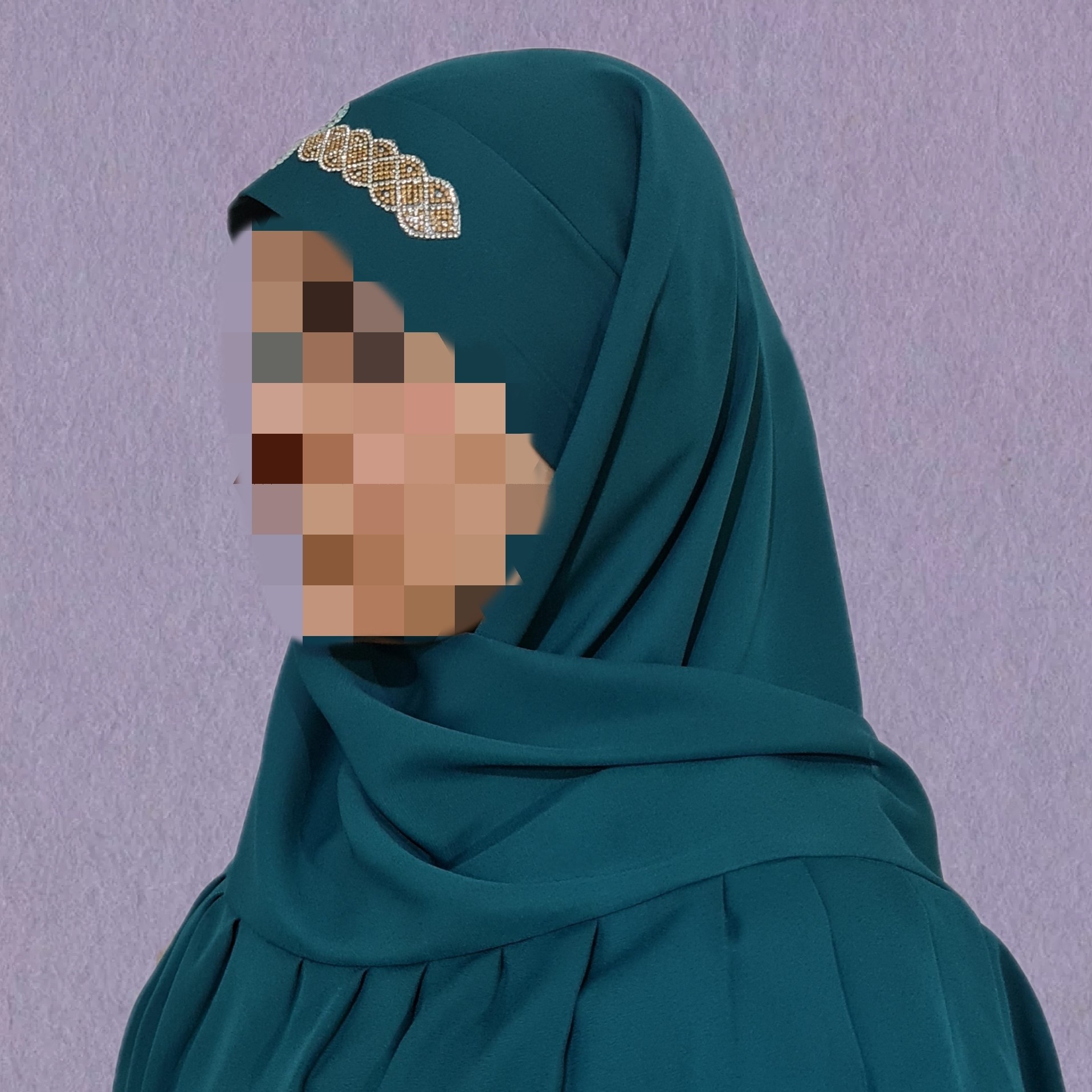 هد روسری سبزآبی