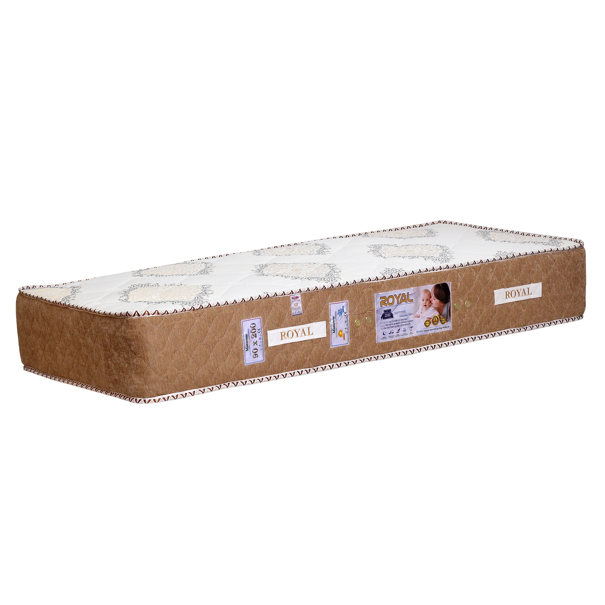 تشک رویال مدل ونوس یک نفره سایز 120x200 سانتیمتر