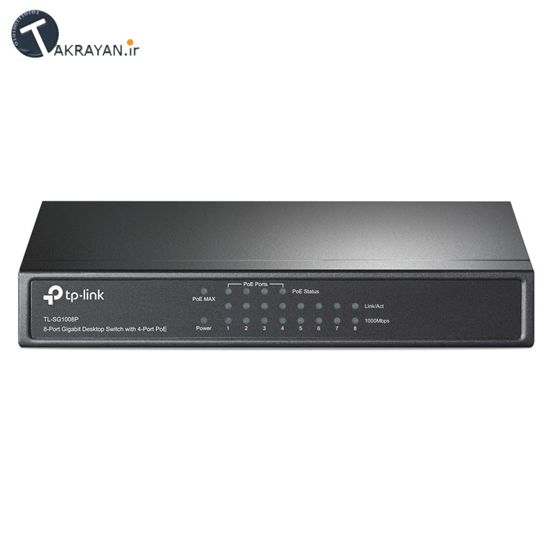 TP-Link TL-SG1008P 8-Port Gigabit Desktop Switch Switch with 4-Port PoE