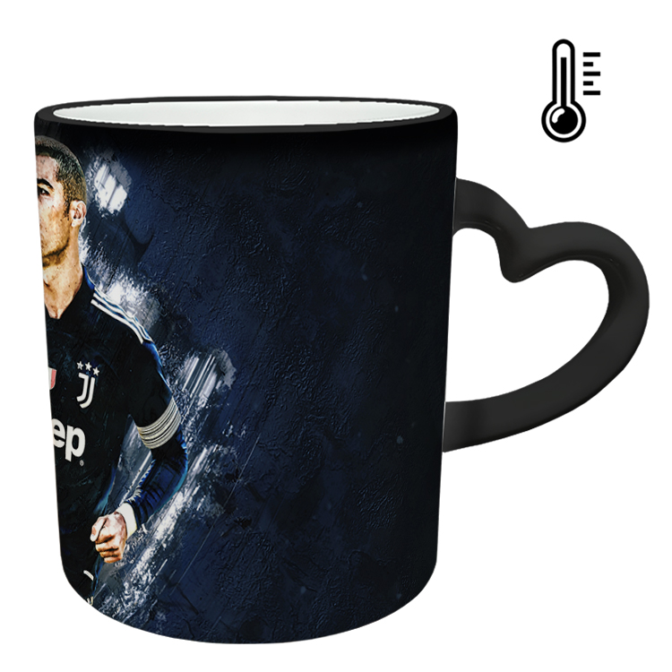 ماگ حرارتی مدل دسته قلبی طرح رونالدو کد 90