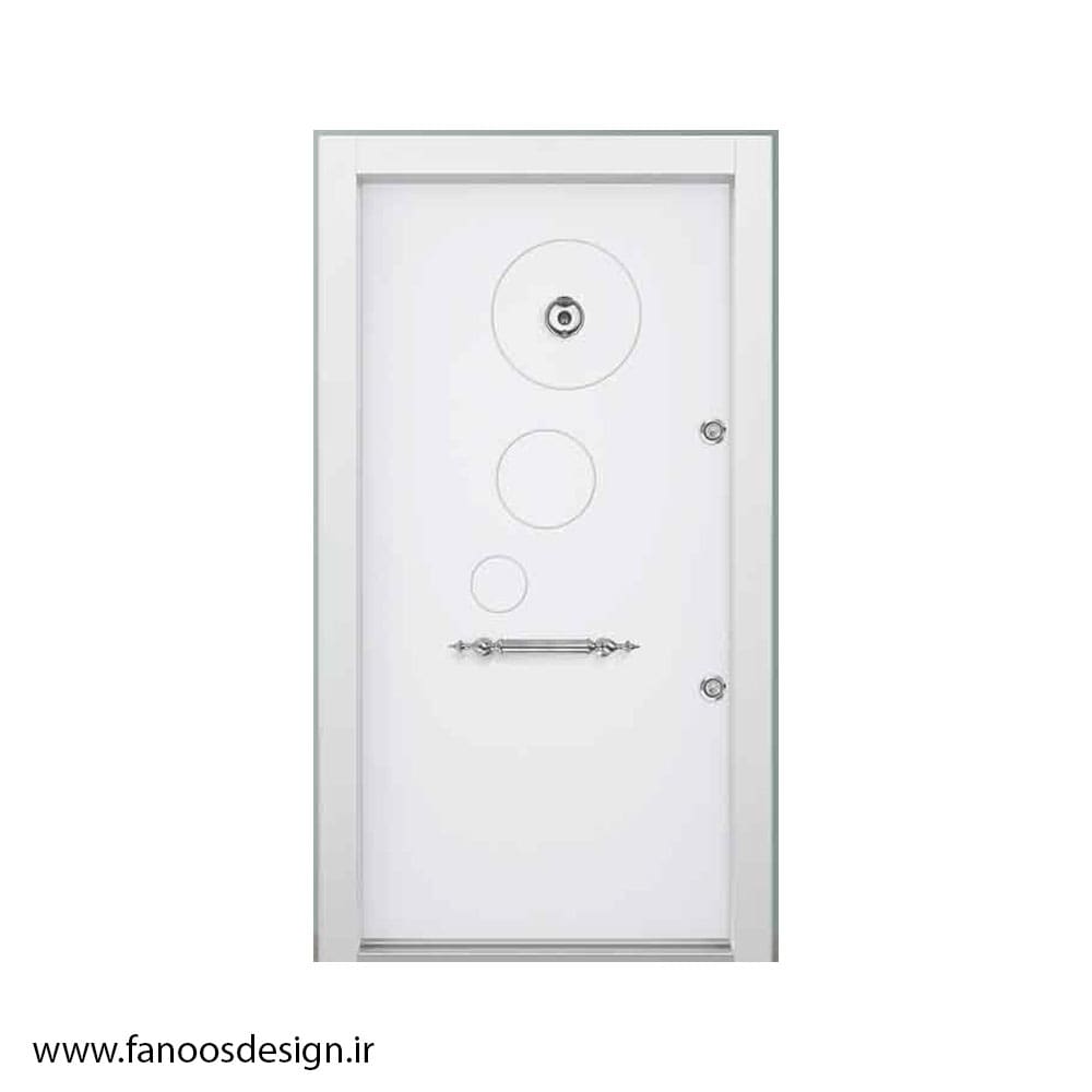 در ضدسرقت سفید روکش چوب کد MT509