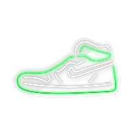 چراغ دیواری نئون دیزاین طرح Shoes-GL_GR