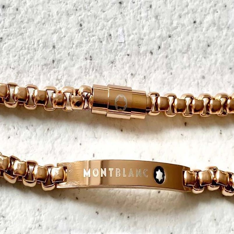 دستبند استیل ساچمه ای مدل مونت بلانک