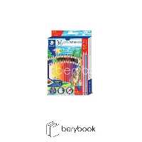 staedtler / استدلر / مداد رنگی / 36 رنگ / جعبه مقوایی / 2 مداد متالیک   1 تراش / آلمان