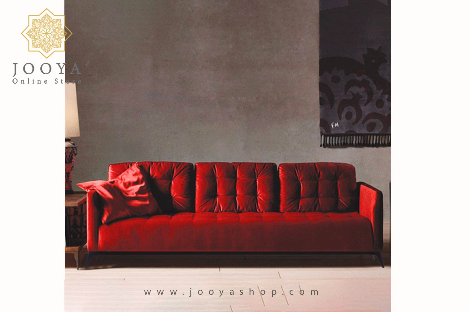 مبل سه نفره نظری مدل پاریس دو Paris II Triple Seat با روکش پارچه