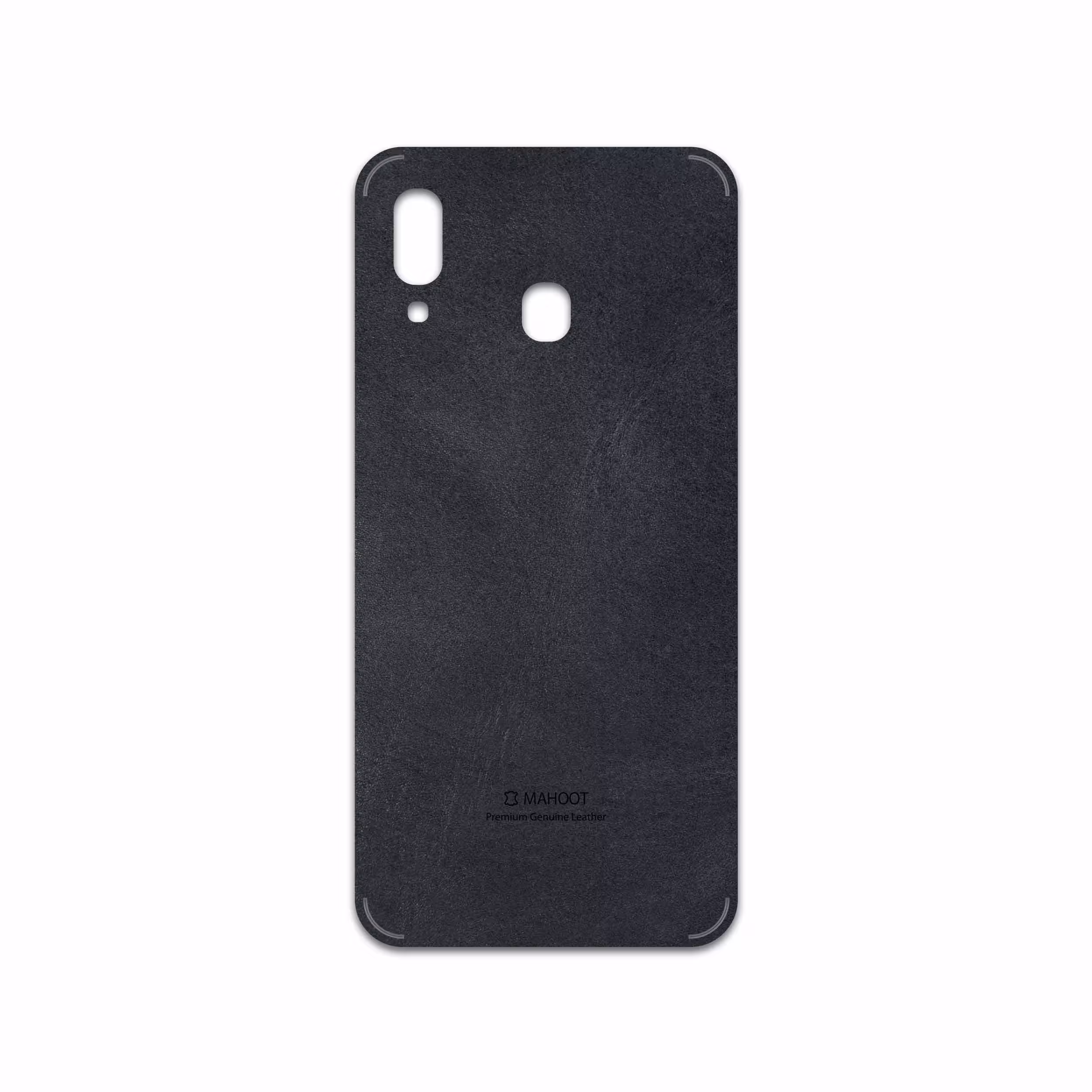 برچسب پوششی ماهوت مدل Graphite Buffalo Leather مناسب برای گوشی موبایل سامسونگ Galaxy A20