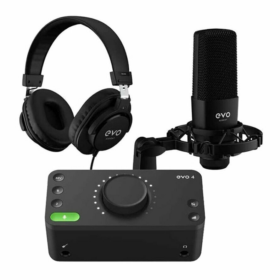 باندل استودیویی هدفون و میکروفون و کارت صدا آدینت EVO SRB