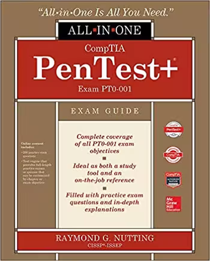 خرید و دانلود نسخه کامل کتاب CompTIA PenTest  Certification All-in-One Exam Guide (Exam PT0-001) -   pdf