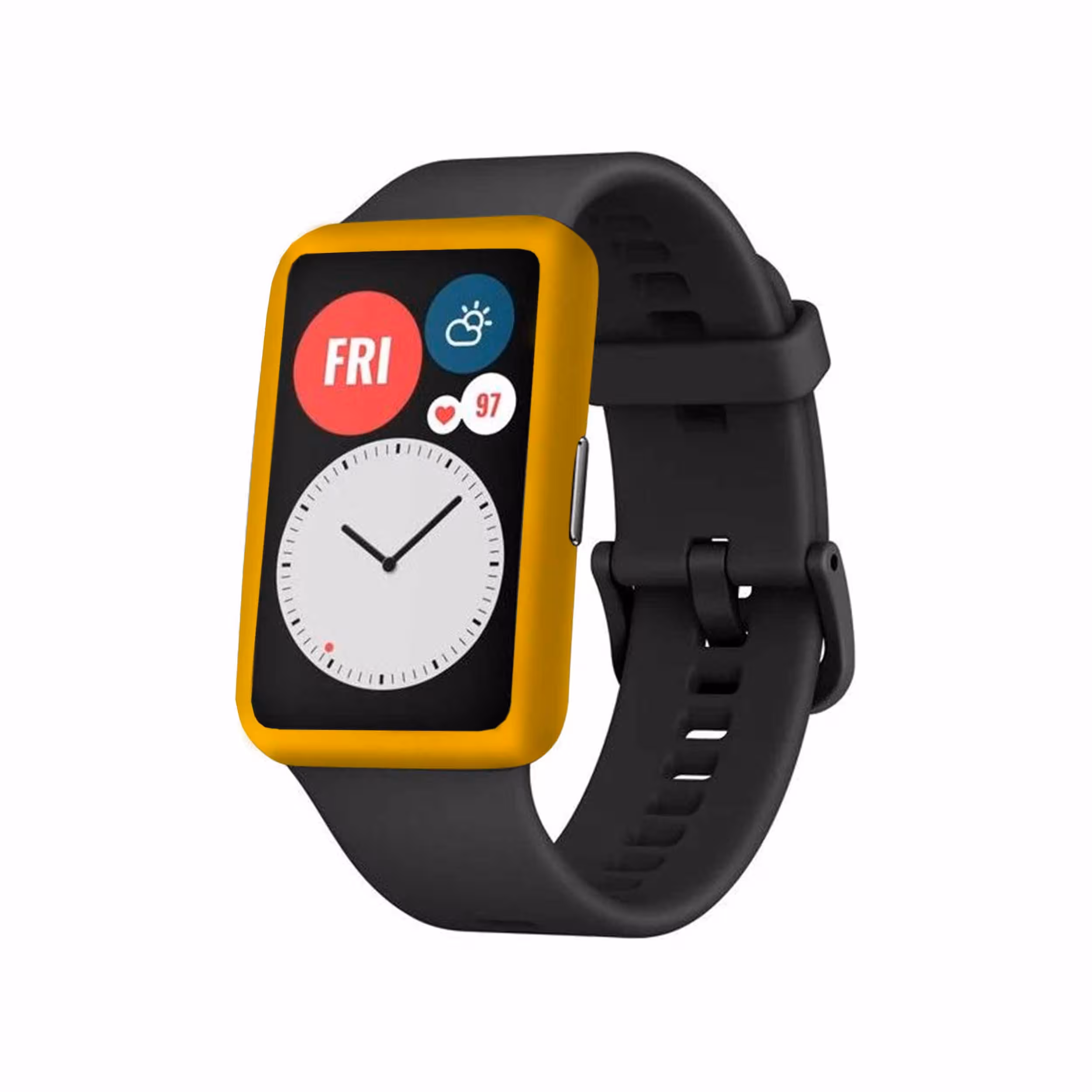 برچسب ماهوت طرح Matte Deep Mustard مناسب برای ساعت هوشمند هوآوی Watch Fit