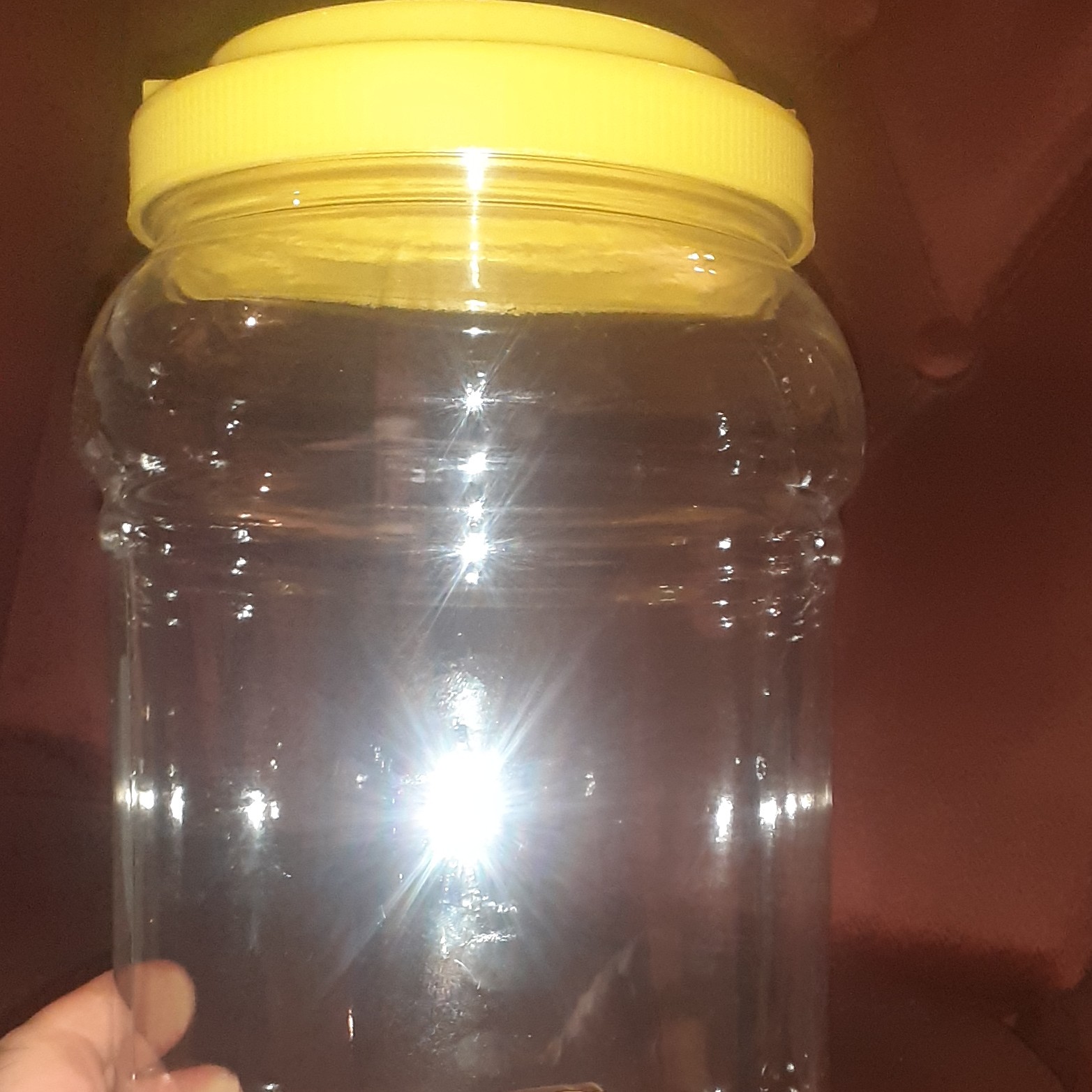 جار پلاستیک 3000 سی سی (4 کیلو عسل)با درب فانوسی (بسته 35 تایی)