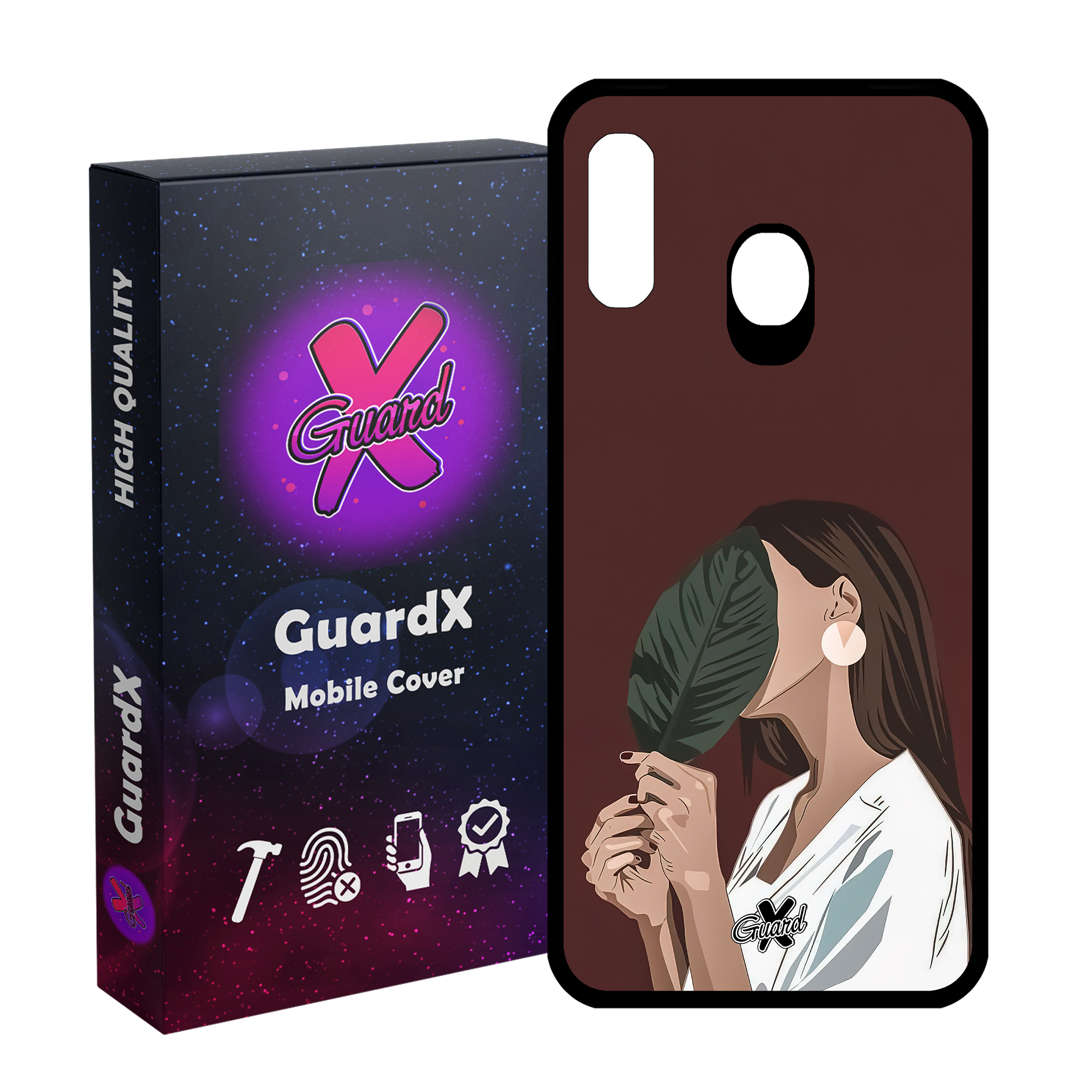 کاور گارد ایکس طرح دختر مدل Glass10476 مناسب برای گوشی موبایل سامسونگ Galaxy A30/A20/M10S