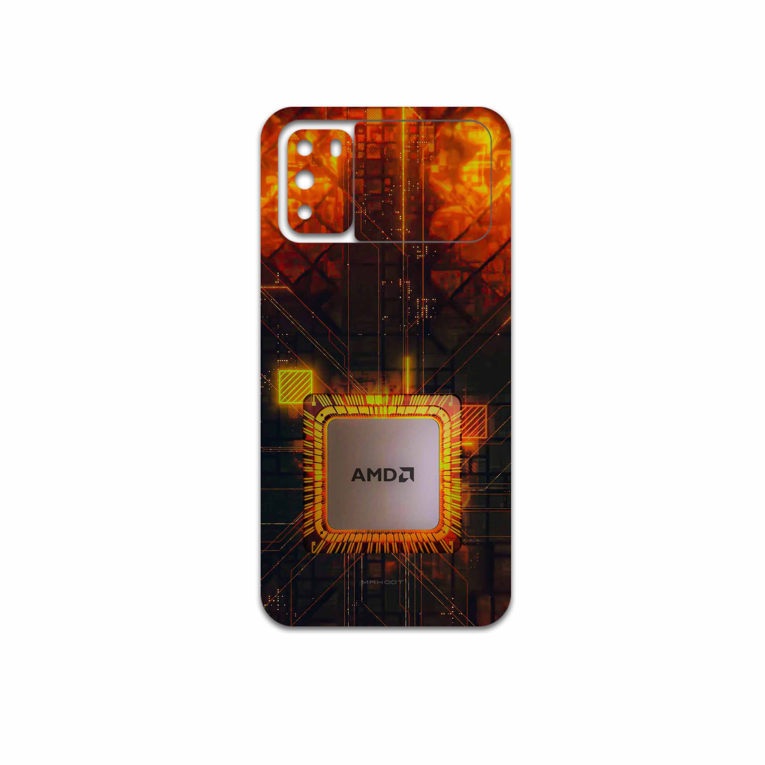برچسب پوششی ماهوت مدل AMD Brand مناسب برای گوشی موبایل شیائومی Poco M3