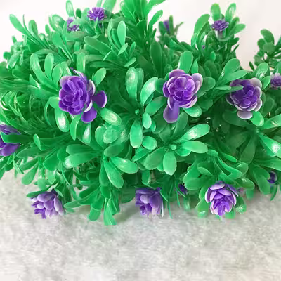 گل مصنوعی مدل بونسای گل بنفش کد 581