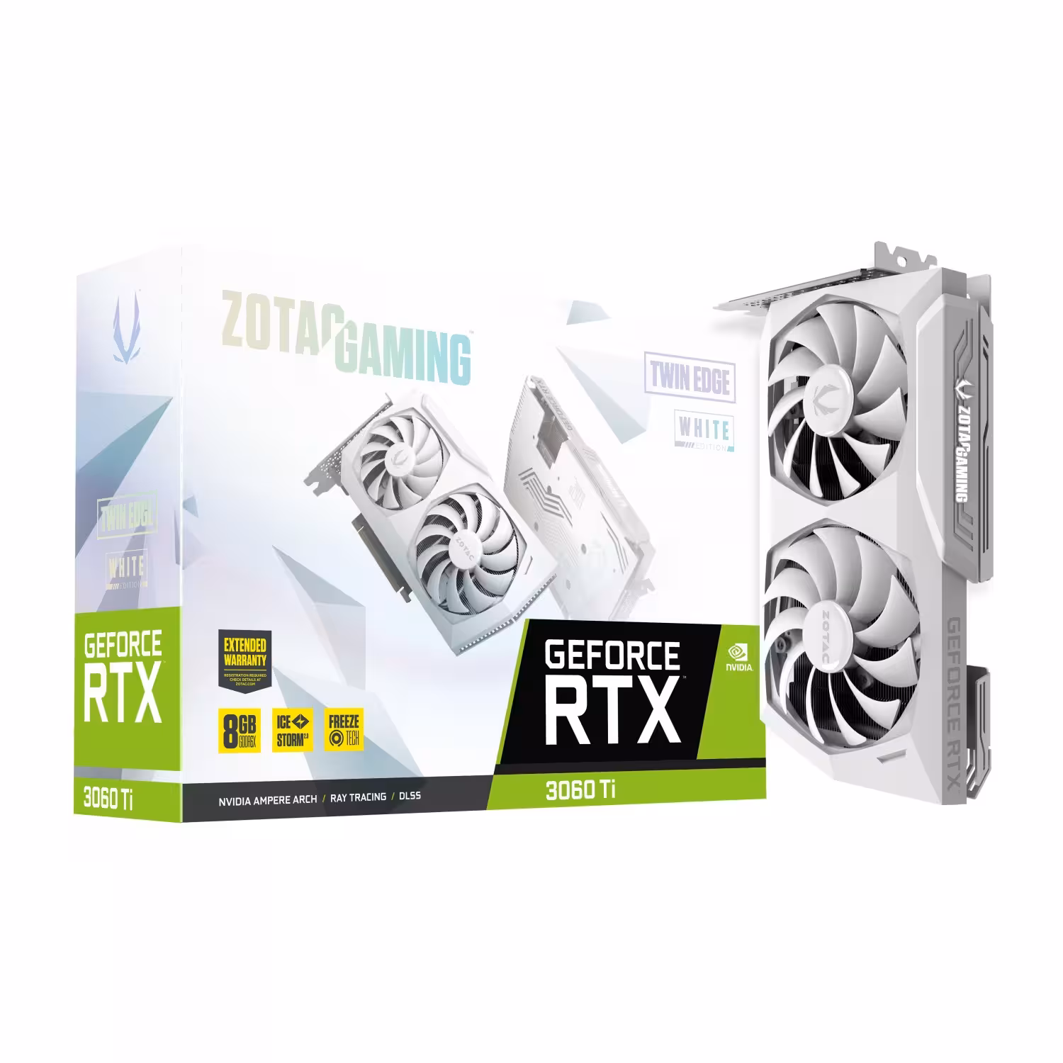 کارت گرافیک زوتاک مدل GAMING GeForce RTX 3060 Ti GDDR6X Twin Edge White Edition
