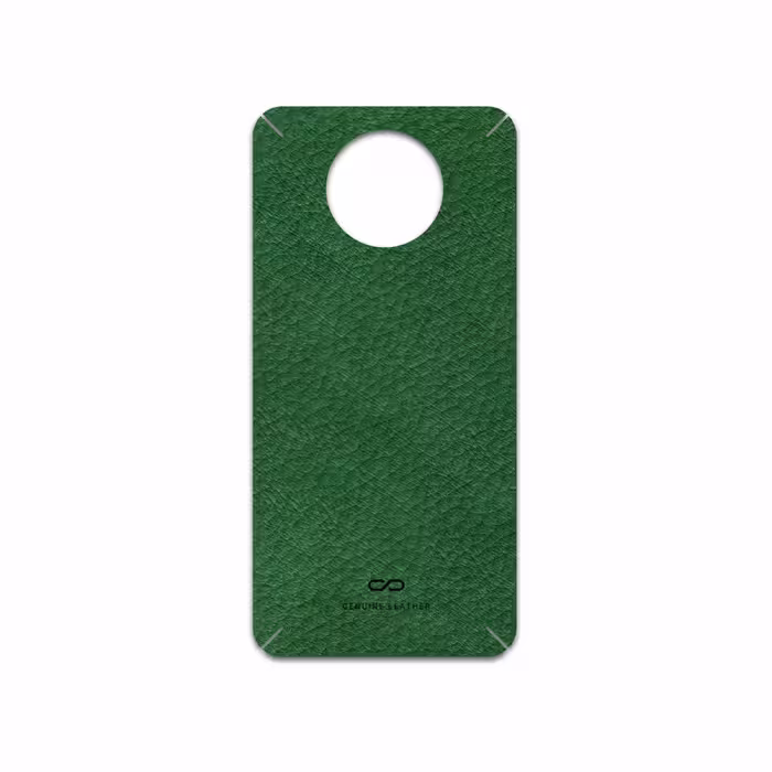 برچسب پوششی ماهوت مدل Green-Leather مناسب برای گوشی موبایل شیائومی Redmi Note 9T