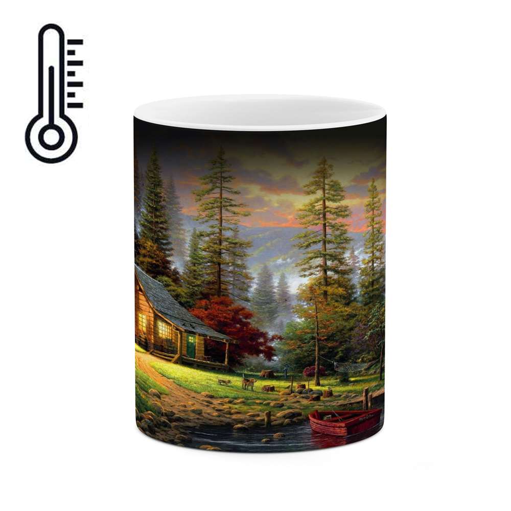 ماگ حرارتی کاکتی طرح نقاشی مدل mgh13681