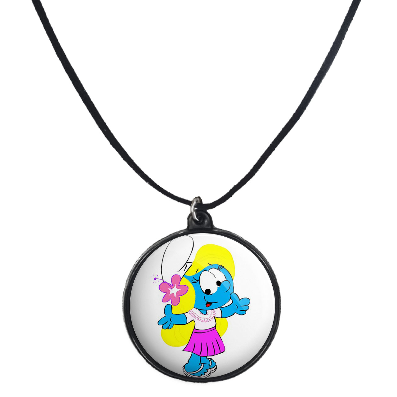 گردنبند پرمانه طرح اسمورف کد pmb.10526