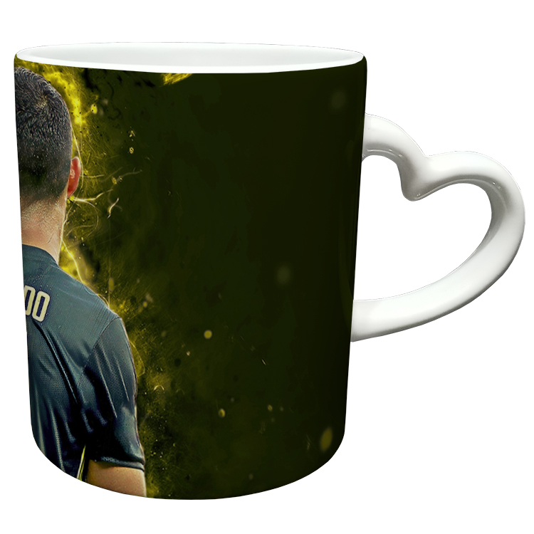 ماگ مدل دسته قلبی طرح رونالدو کد 4