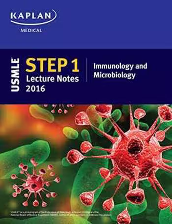 [PDF] دانلود کتاب Usmle Step 1 Lecture Notes 2016 - Immunology And Microbiology, 2015
