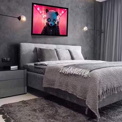 تابلو مدل rockstar panda کد F-15037