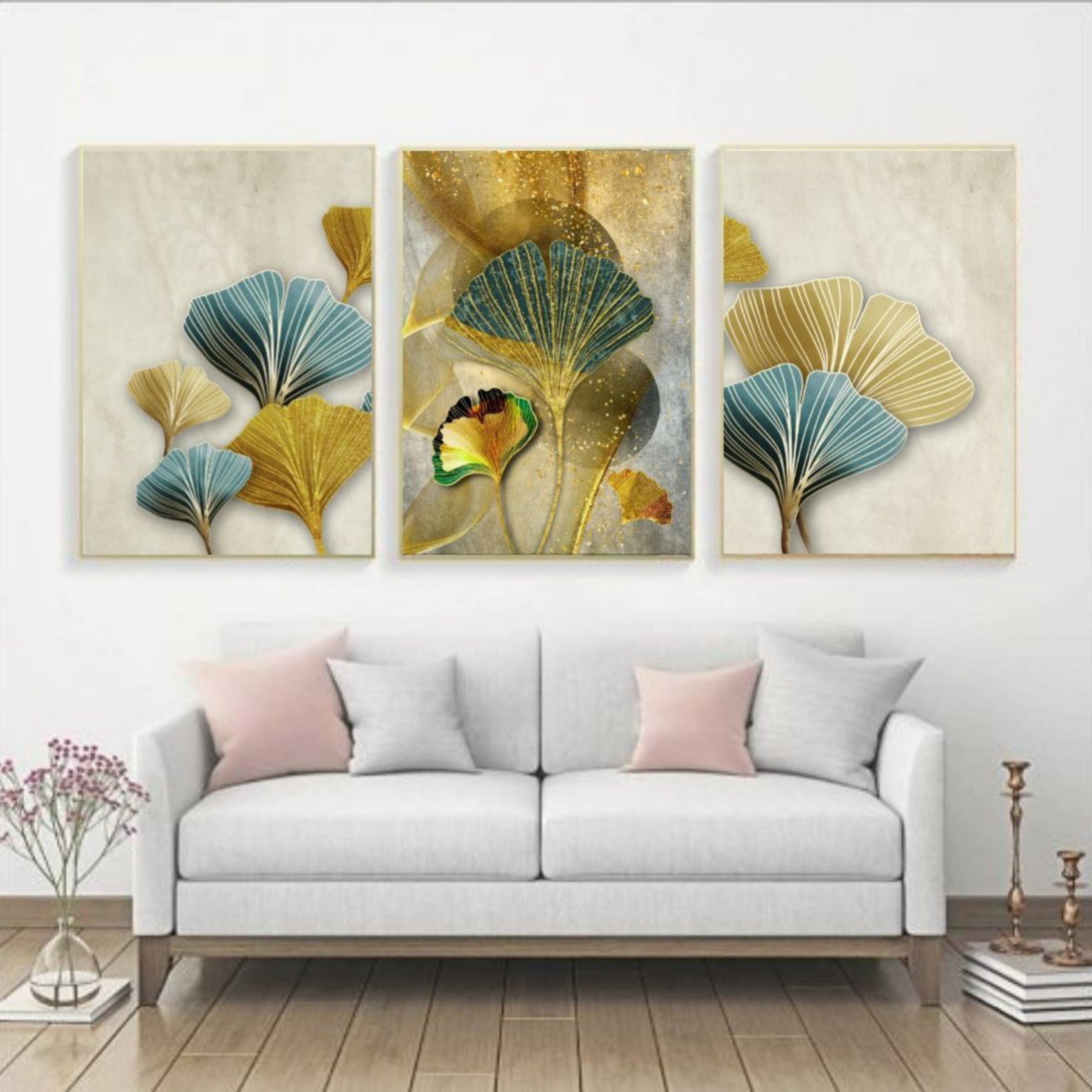 تابلو مدل دکوراتیو کد 1070 مجموعه 3 عددی