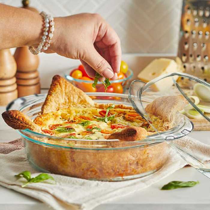 ظرف پخت پاشاباغچه مدل Borcam کد 159053 مجموعه 3 عددی