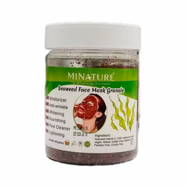 ماسک جلبک گرانول برند میناتور MINATURE وزن 227 گرم