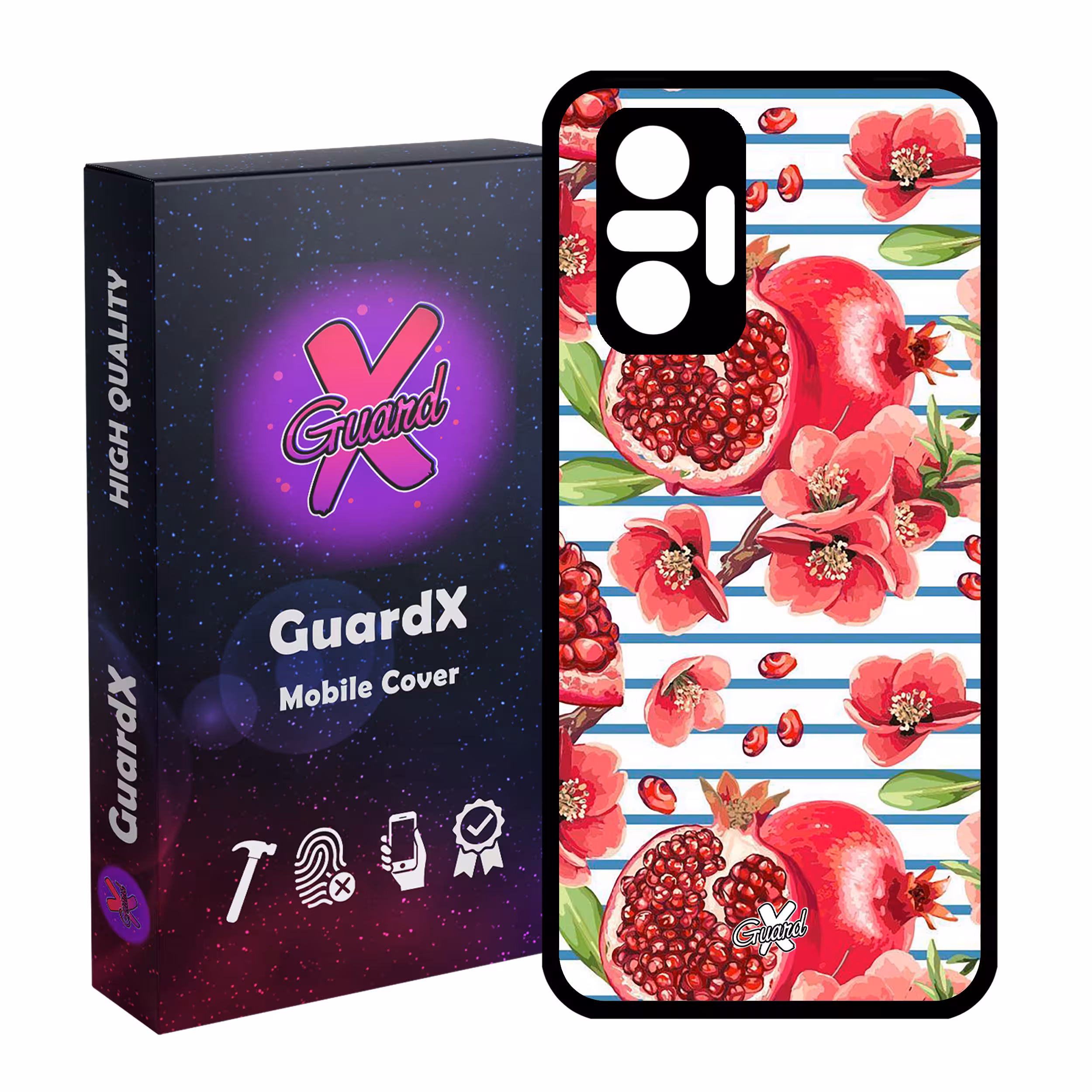 کاور گارد ایکس طرح انار مدل Glass10396 مناسب برای گوشی موبایل شیائومی Redmi Note 10 Pro / Note 10 Pro Max