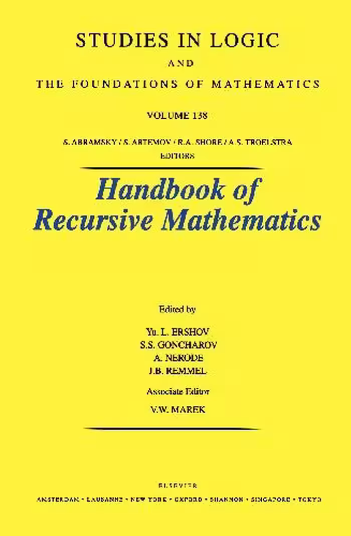 خرید و دانلود نسخه کامل کتاب Handbook of Recursive Mathematics. Volume 1: Recursive Model Theory