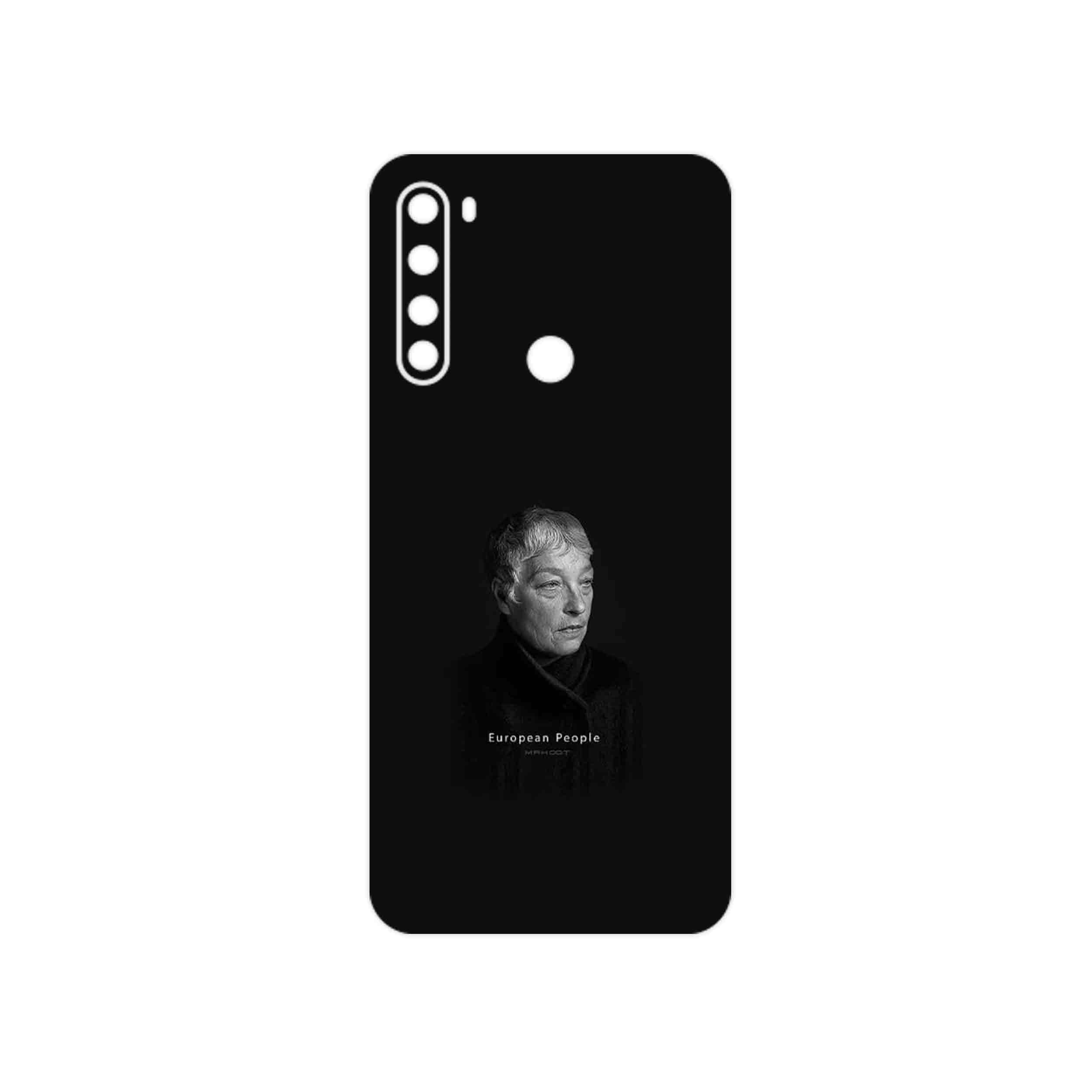 برچسب پوششی ماهوت مدل Portrait of a European Woman مناسب برای گوشی موبایل شیائومی Redmi Note 8 2021
