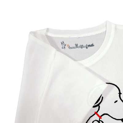 تی شرت بچگانه پرمانه طرح اسنوپی کد pmt.3679