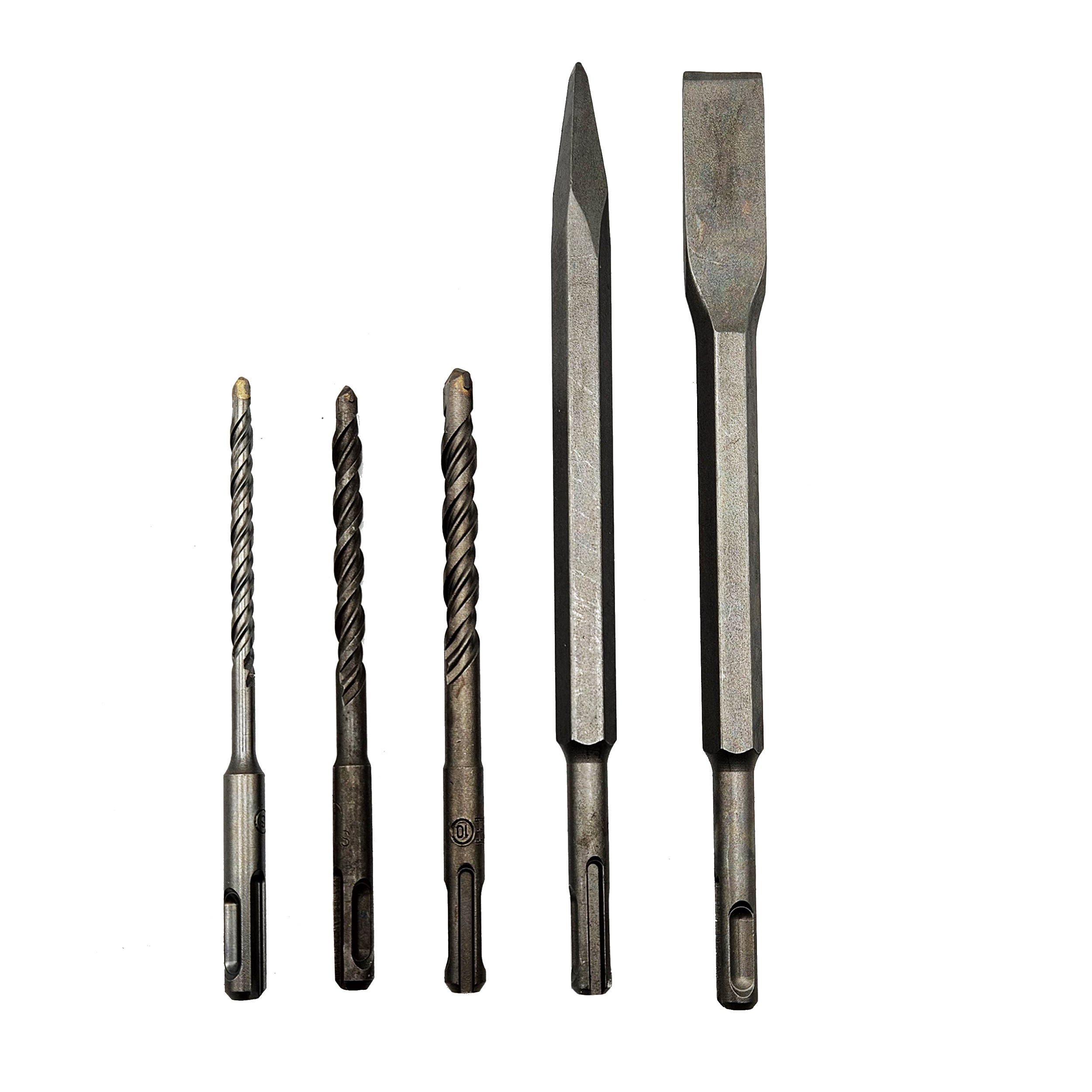 مته و قلم چهار شیار کد 021 مجموعه 5 عددی