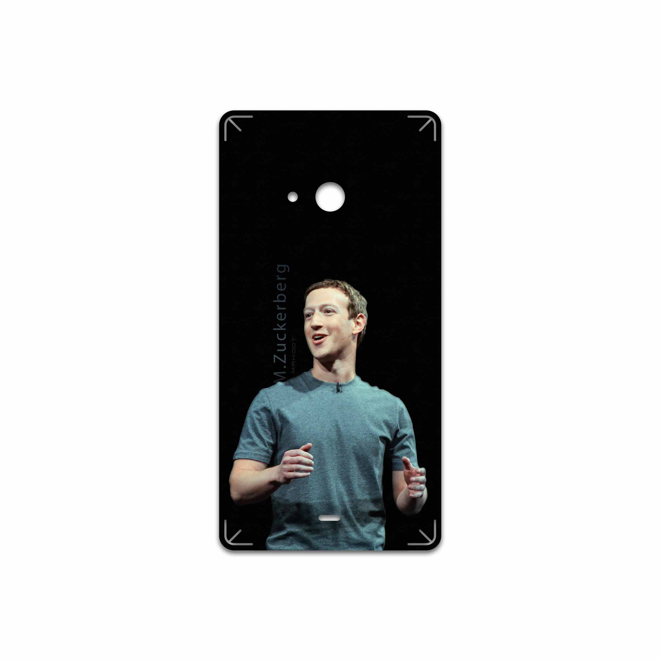برچسب پوششی ماهوت مدل Mark Zuckerberg مناسب برای گوشی موبایل مایکروسافت Lumia 540