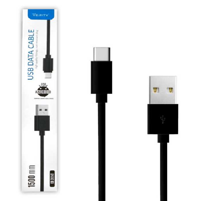 کابل شارژ تایپ سی VERITY CB3124 - یاسین کامپیوتر