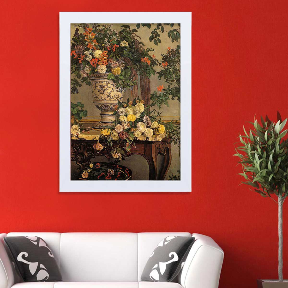 تابلو گالری استاربوی طرح گل مدل هنری HL281