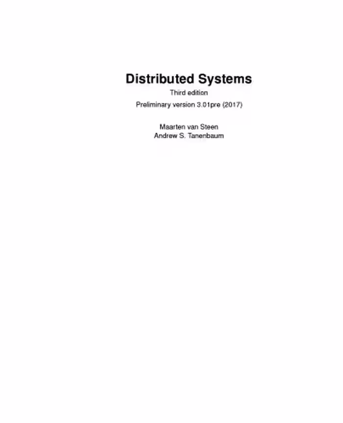 خرید و دانلود نسخه کامل کتاب Distributed Systems - 3rd Edition