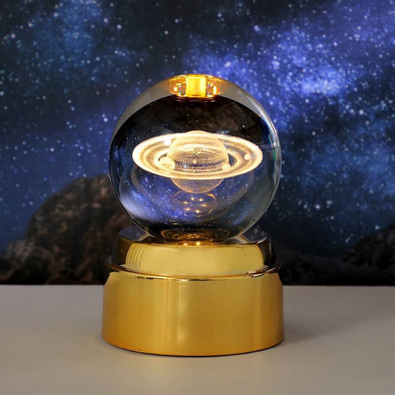 گوی چرخان طرح زیبای سیاره زحل قطر گوی 8